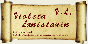 Violeta Laništanin vizit kartica